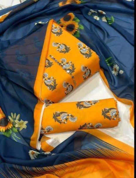 Swiss Lawn Digital Print 3-Pc Suit