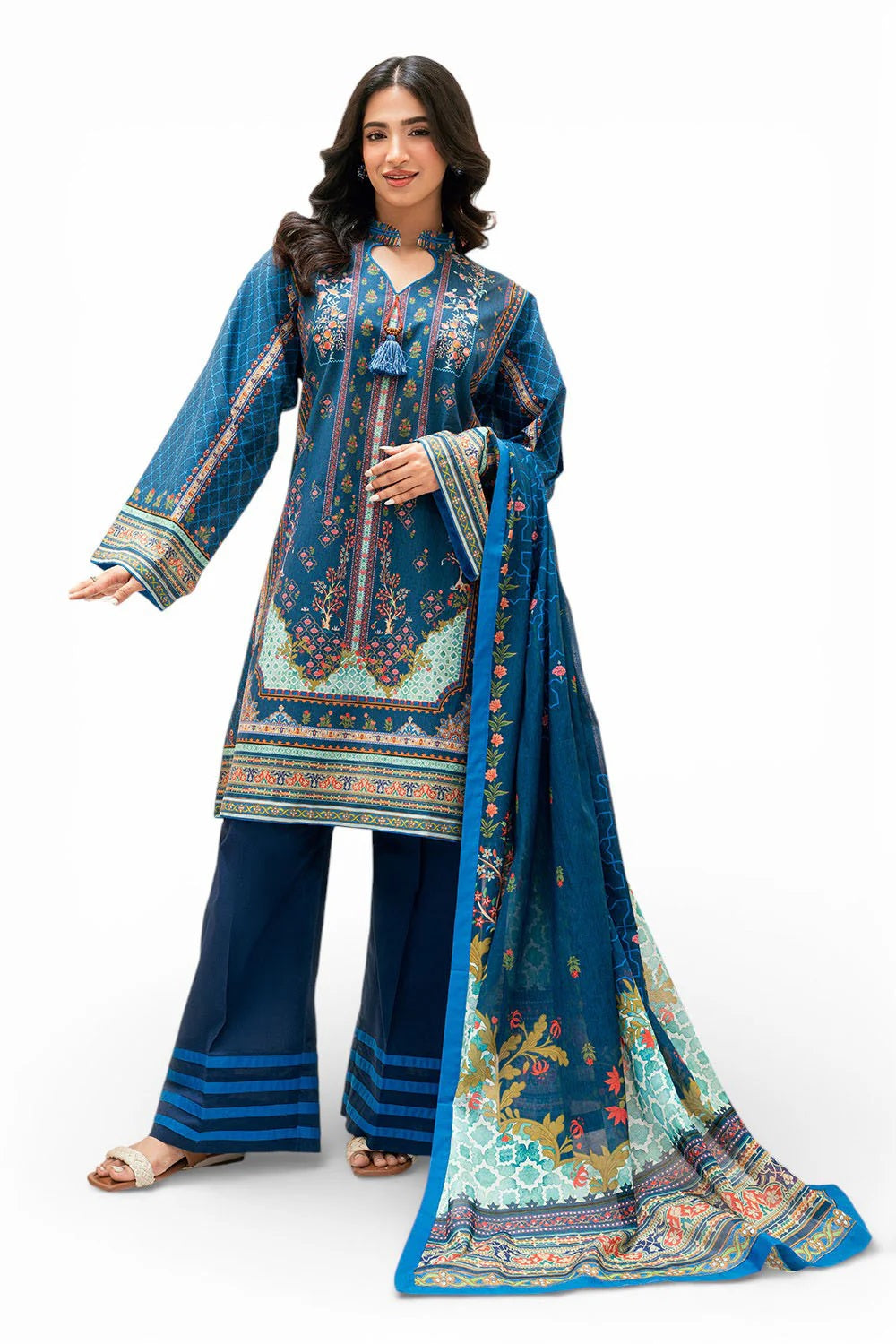 3 Piece Lawn Printed UnStitched Suit - L31