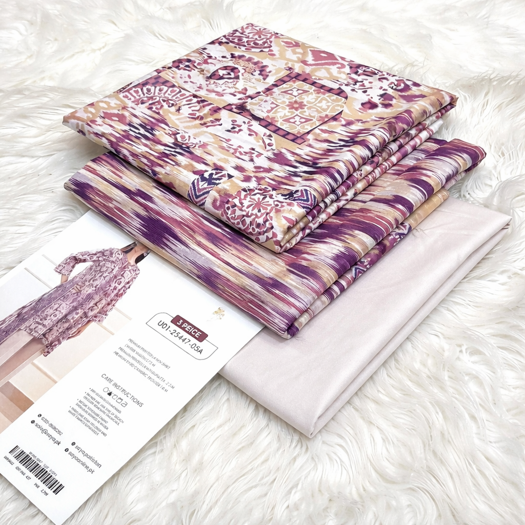 Printed Lawn Unstitched 3 Piece Suit