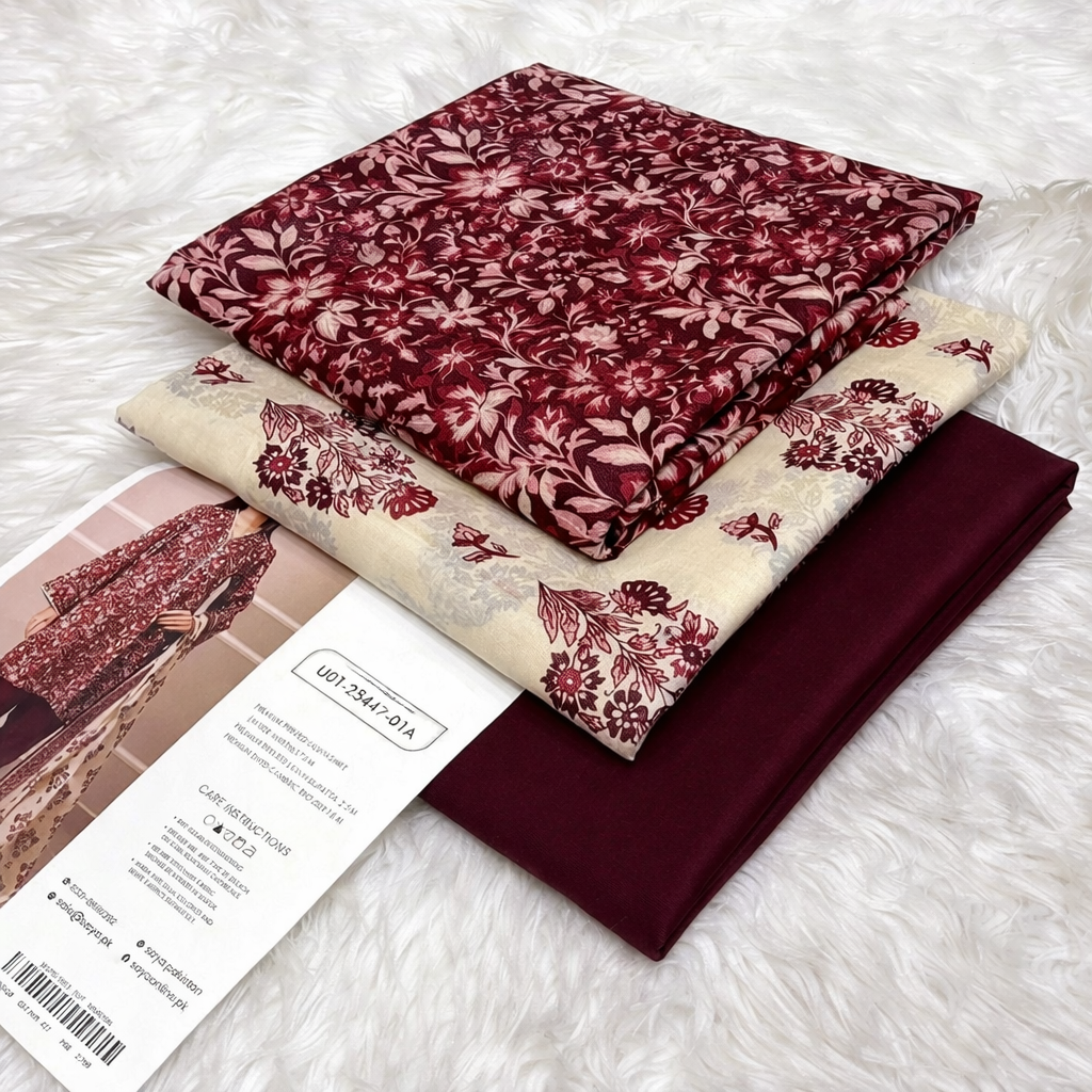 Printed Lawn Unstitched 3 Piece Suit