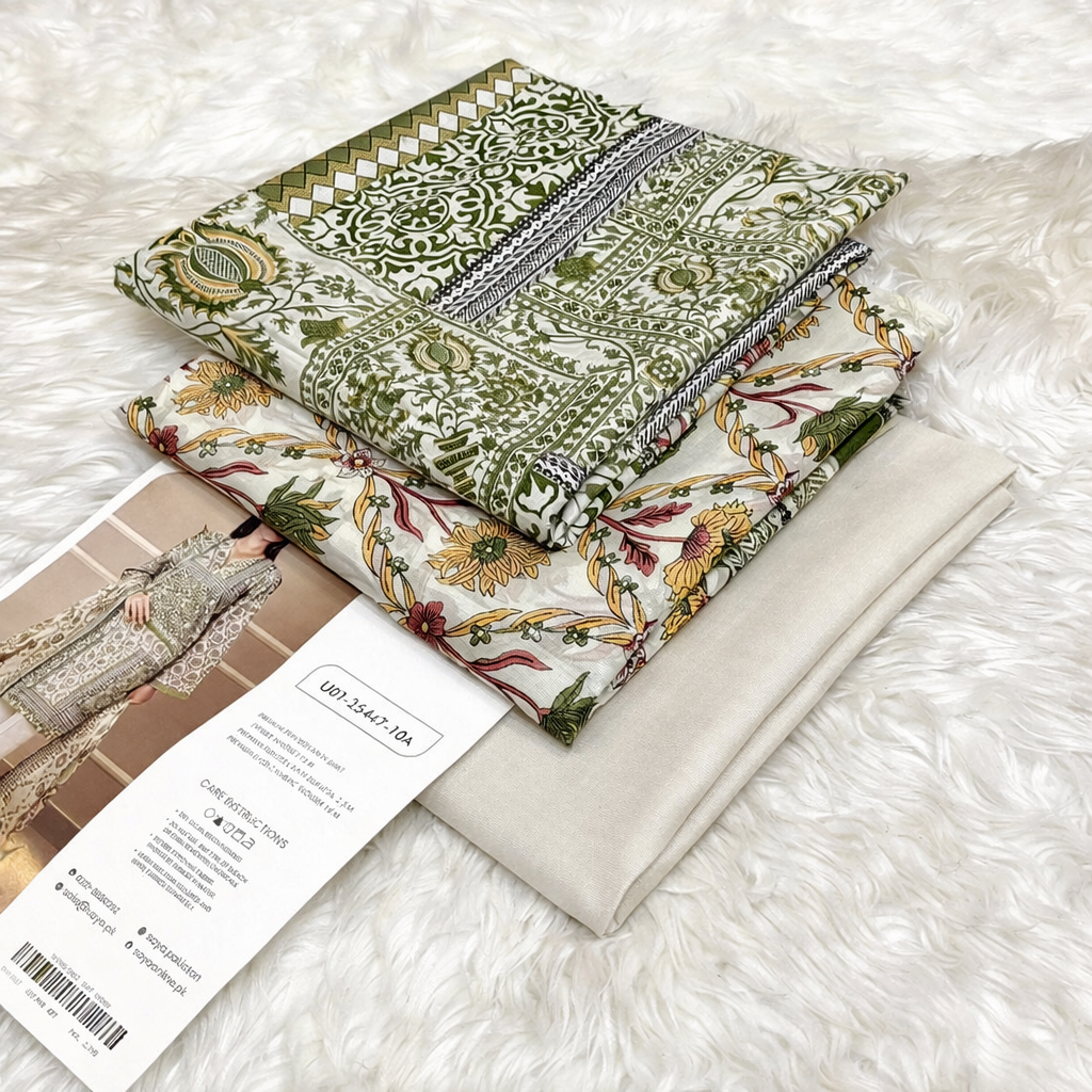 Printed Lawn Unstitched 3 Piece Suit