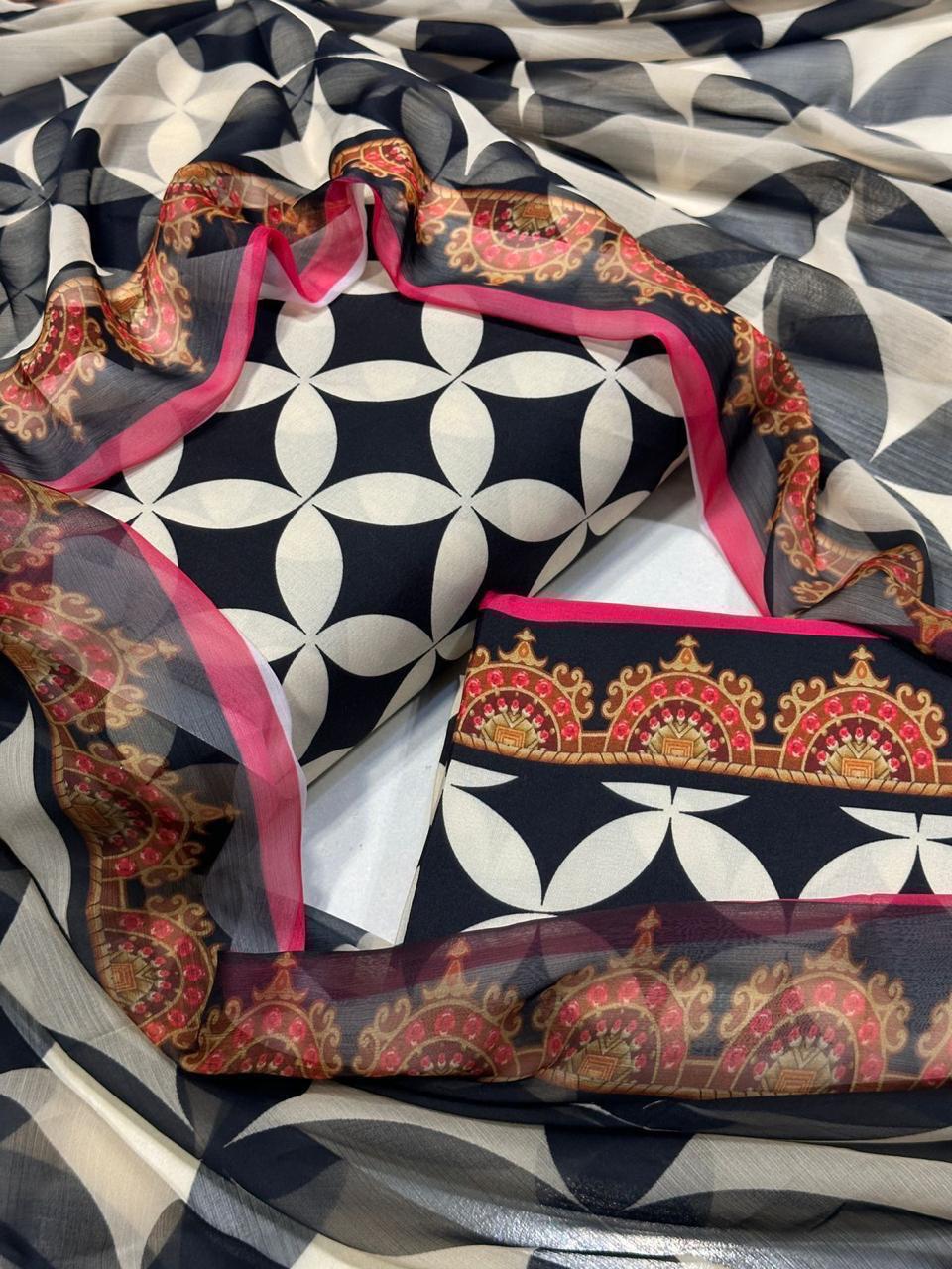 Swiss Lawn Digital Print 3-Pc Suit